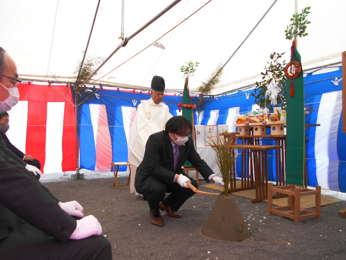 地鎮祭での社長